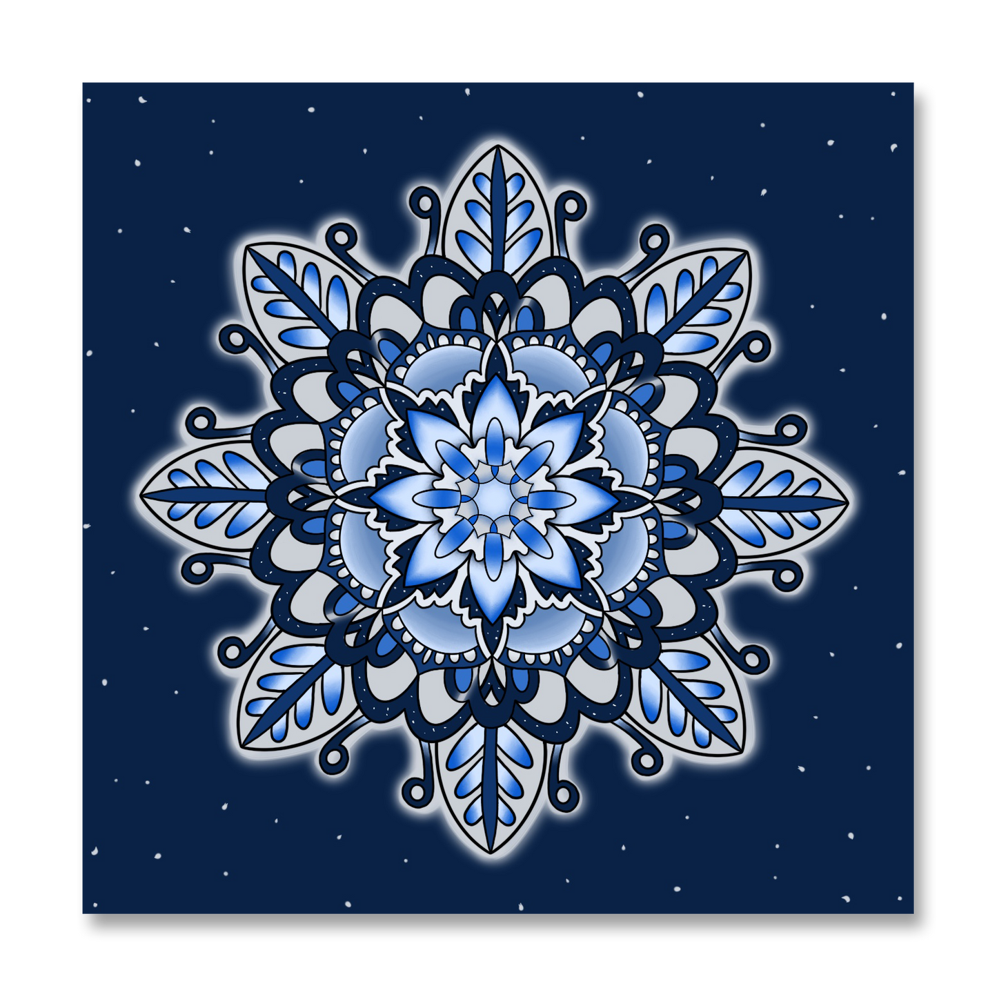 Snowflake Christmas Greeting Card
