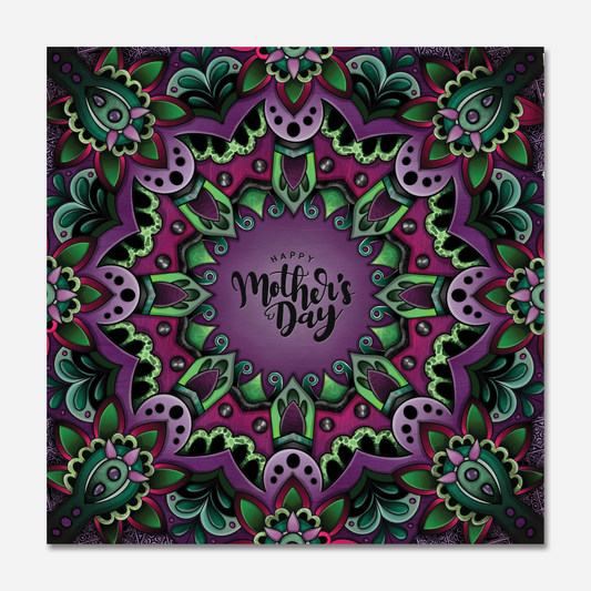 Purple Happy Mother's Day Greeting Card