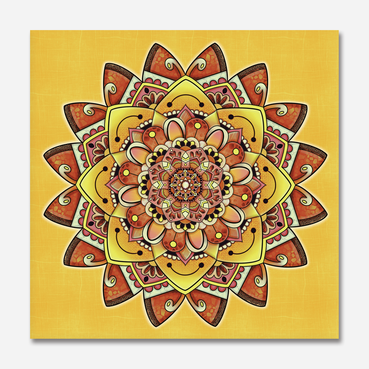 Sunshine Mandala Greeting Card