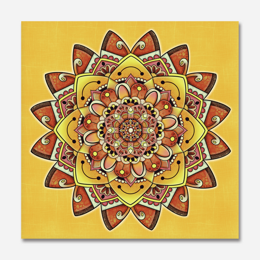 Sunshine Mandala Greeting Card