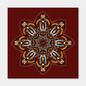 Maroon Elegance Mandala Greeting Card