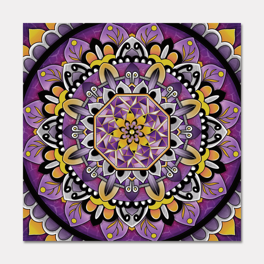 Vibrant Mandala Greeting Card