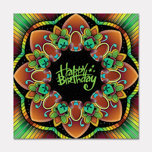 Rainbow Happy Birthday Greeting Card