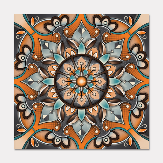 Floral Mandala Greeting Card
