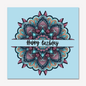 Blue Happy Birthday Card