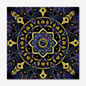 Galaxy Star Mandala Greeting Card