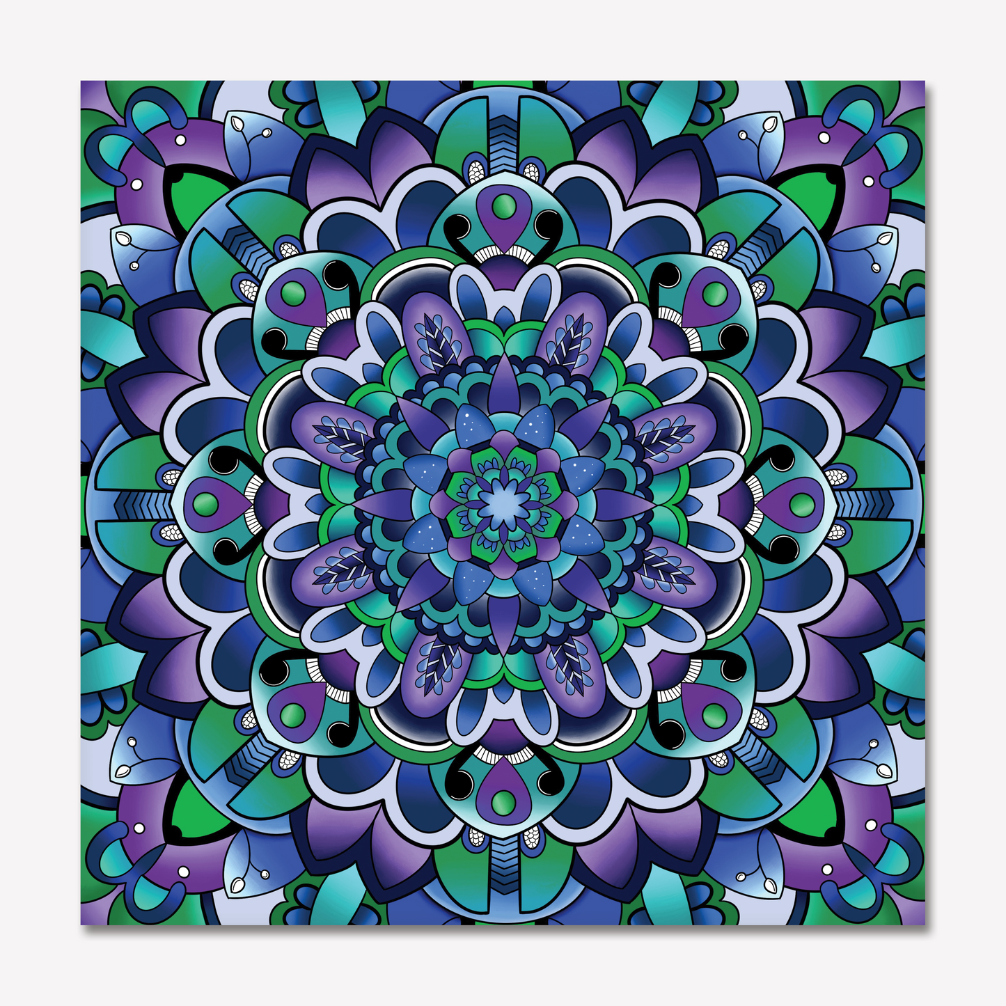 Colourful Mandala Greeting Card