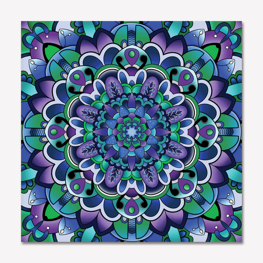 Colourful Mandala Greeting Card