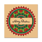 Merry Christmas Greeting Card with a Mandala Design