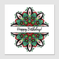 Floral Happy Birthday Greeting Card