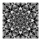 Monocrome Zentangle Mandala Greeting Card