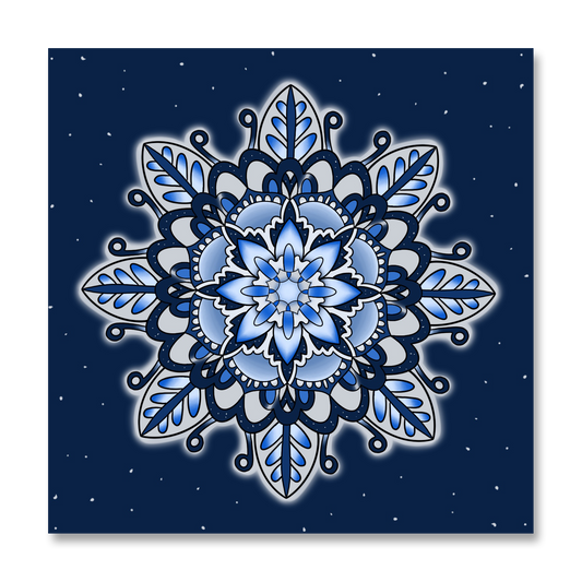 Snowflake Christmas Greeting Card